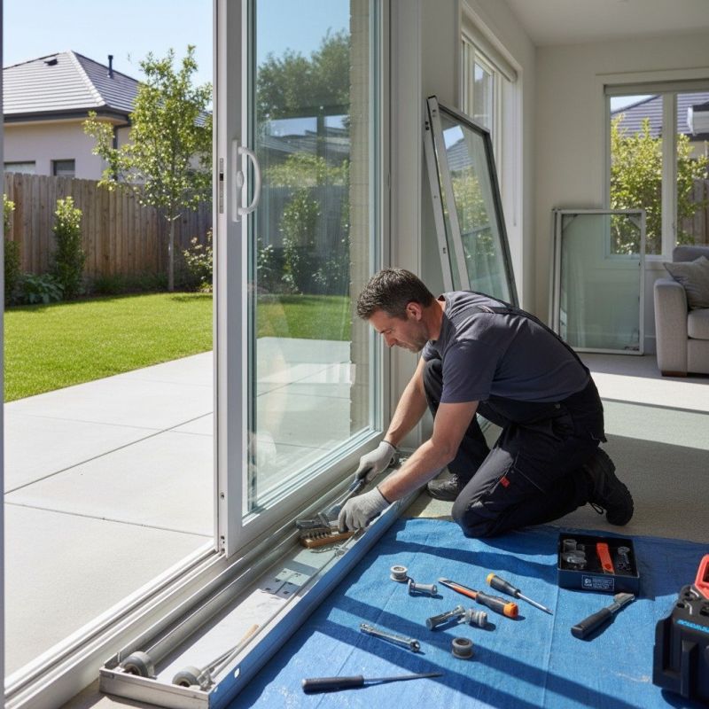 Sliding Door Track Repair in Alpharetta, GA